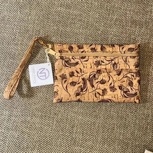 NWT natalie therése BE READY | Small Wristlet | All Whistle Print Zipper
